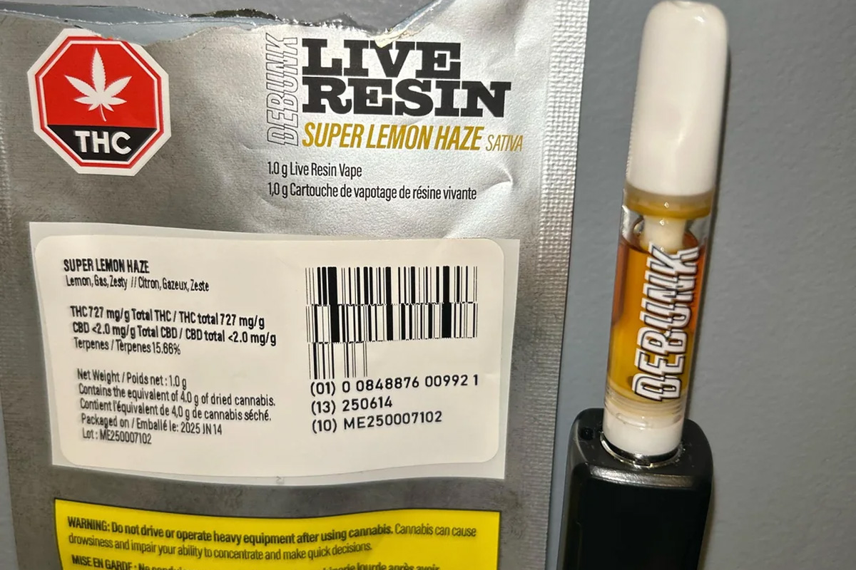 Live Resin Cartridge - Super Lemon Haze